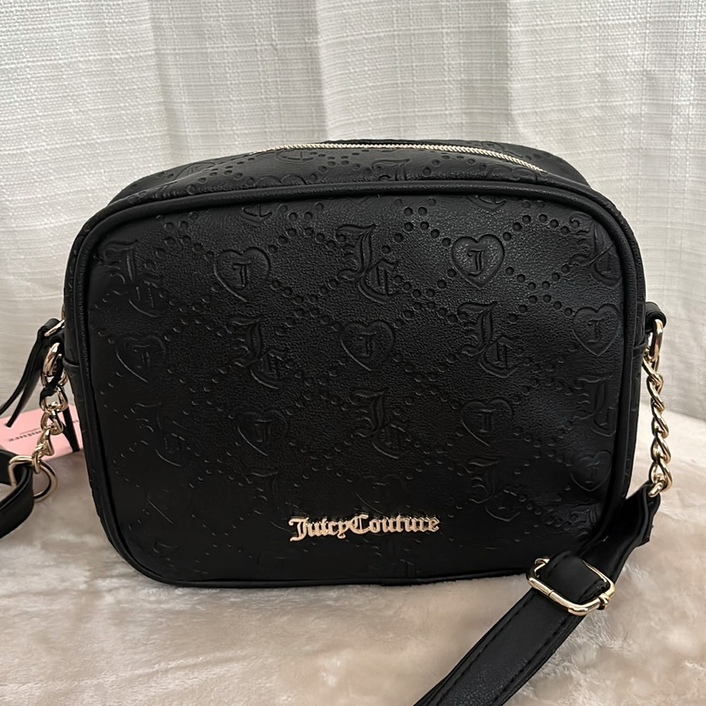 Juicy Couture licorice camera crossbody purse
